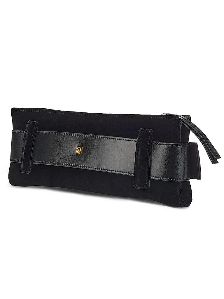 Balmain Anthem Velvet Clutch Bag 4