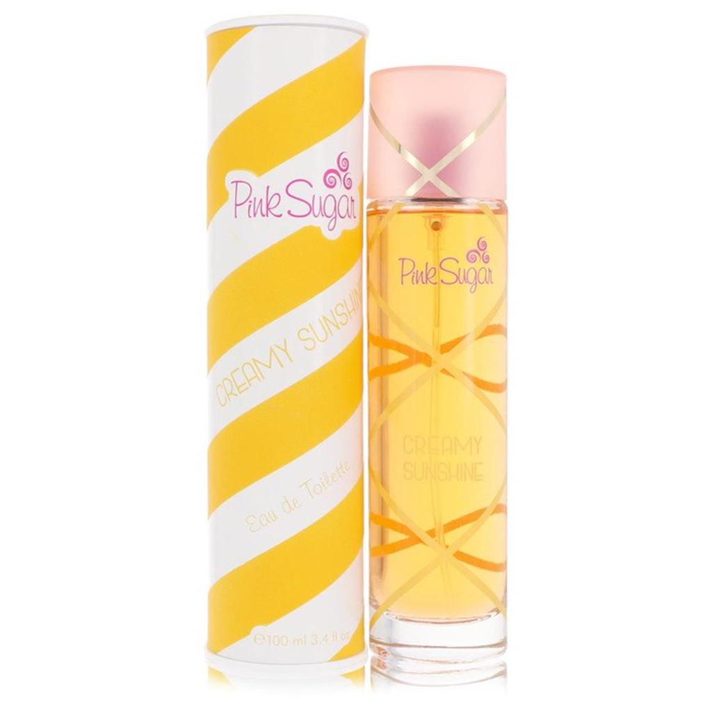 AQUOLINA 3.4 oz Pink Sugar Creamy Sunshine Eau De Toilette Spray for Women