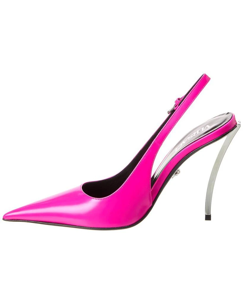 Versace Pin-Point Leather Slingback Pump 2