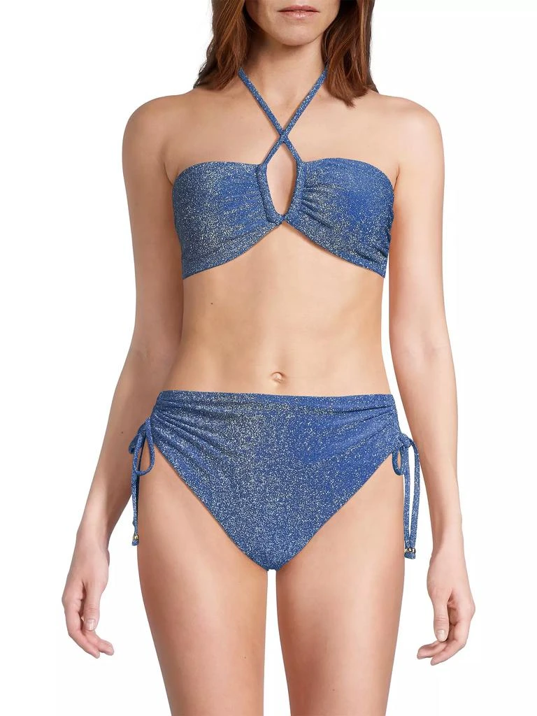 Milly Shimmer Halter Bikini Top 3