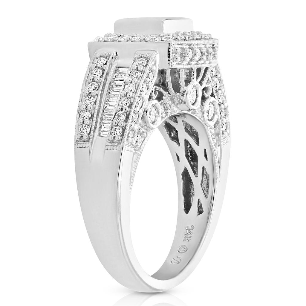 Vir Jewels 1.65 cttw Diamond Engagement Ring 14K White Gold Wedding Bridal