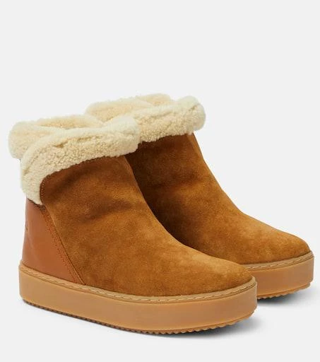 See by Chloé Juliet shearling-lined suede ankle boots 1