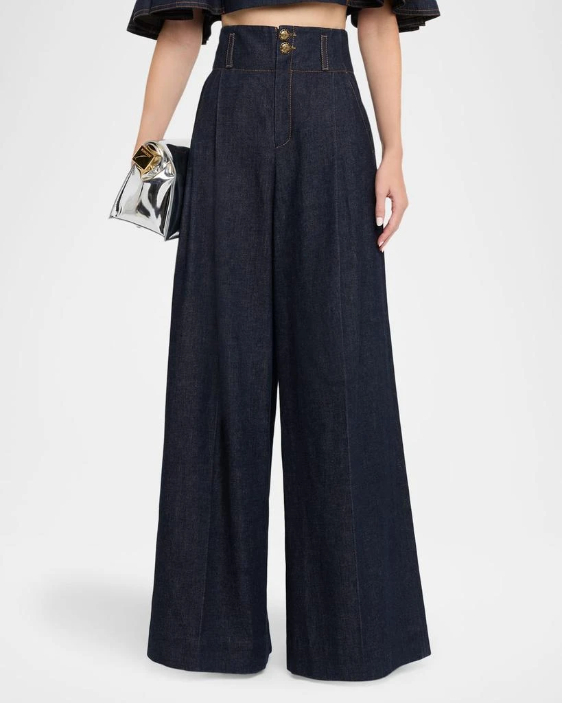 Zimmermann Hypnotic Tailored Denim Pants 4