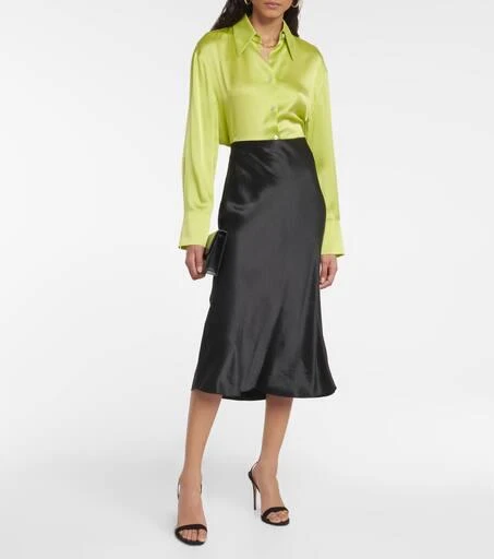 Vince Satin slip midi skirt 2