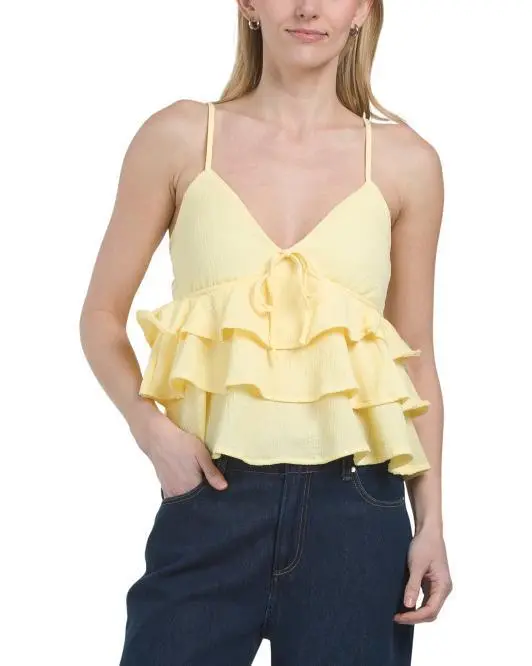 Madden Girl Ruffle Babydoll Top