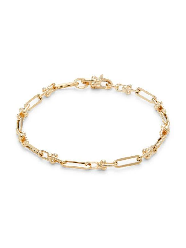Saks Fifth Avenue 14K Yellow Gold Paperclip Bracelet 1