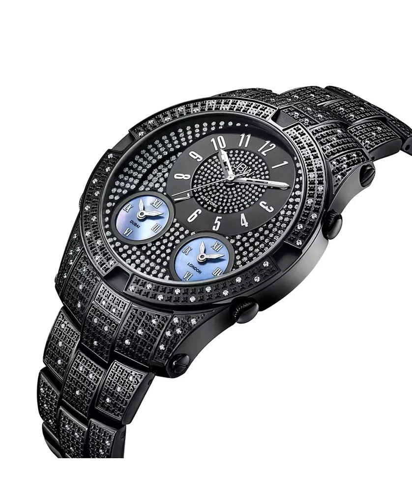 Jbw Men's Jet Setter III Diamond (1 ct.t.w.) Black Ion-Plated Stainless Steel Watch 3