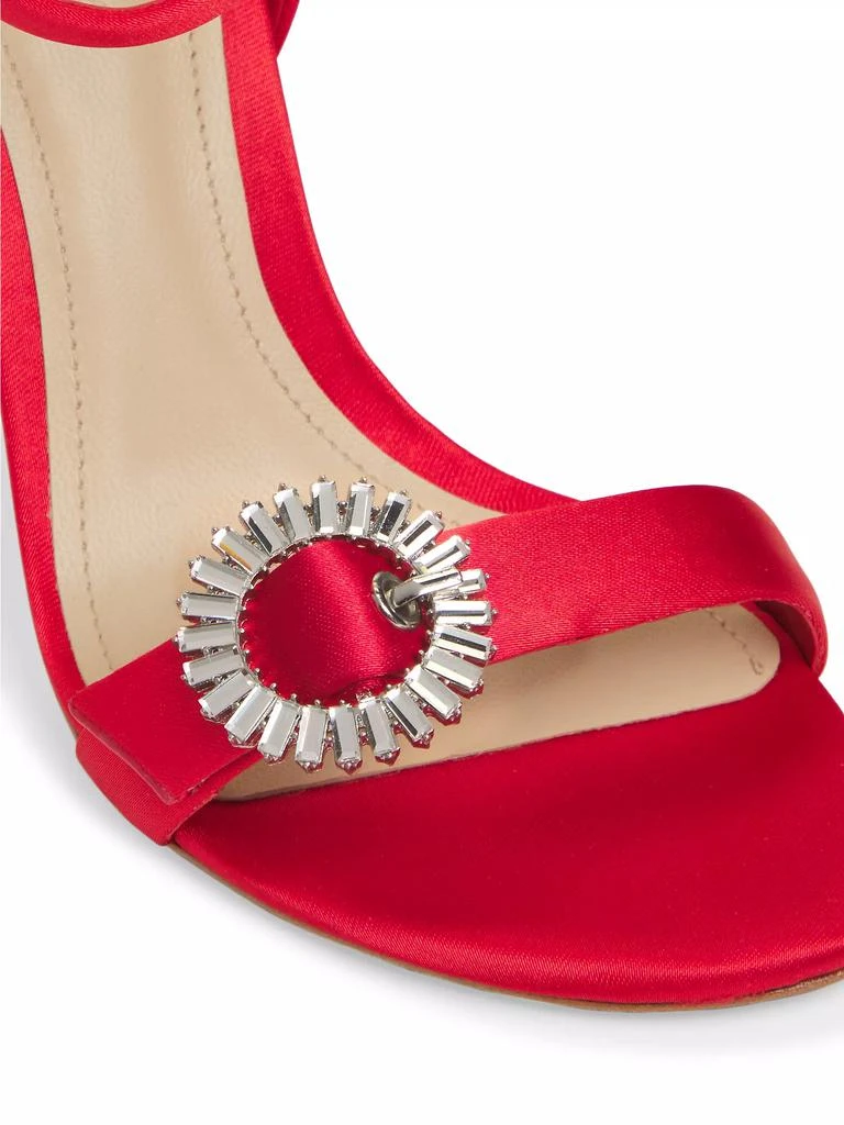 Saks Fifth Avenue Satin 90MM Sandals RED 37-7 - Sandals - Free 