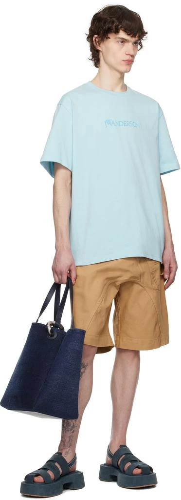 JW Anderson Beige Twisted Workwear Shorts 4
