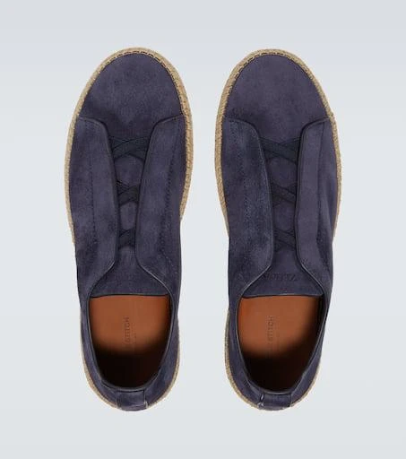 Zegna Triple Stitch suede espadrilles 4