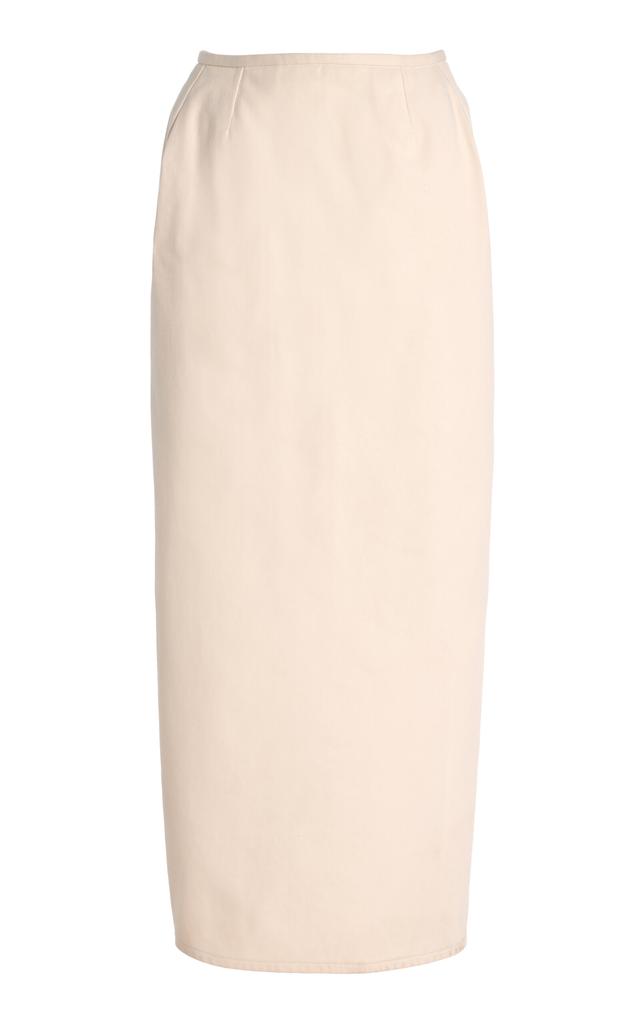 DELPOZO DELPOZO - Exclusive Architectural Cotton Maxi Skirt - White - FR 36 - Moda Operandi