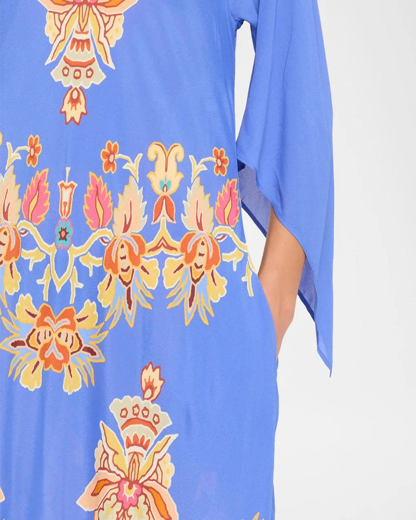 ETRO Floral Printed Boat-Neck Maxi Dress 5