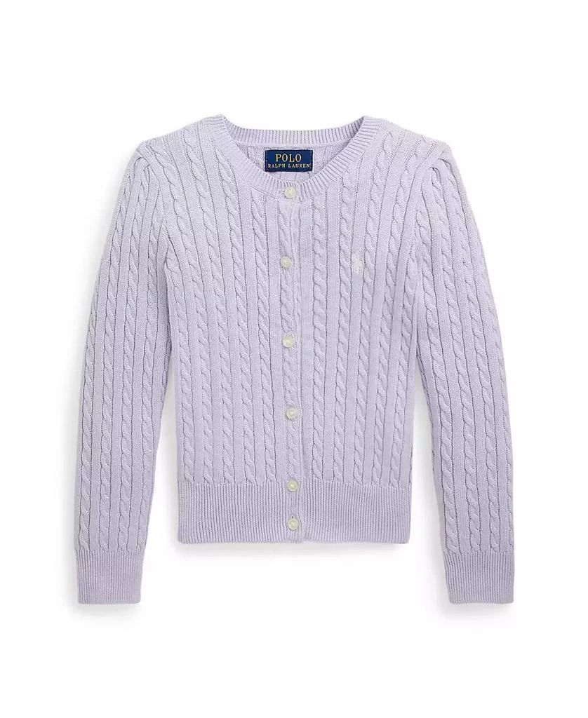 Ralph Lauren Toddler and Little Girls Mini-Cable Cotton Cardigan Sweater 1