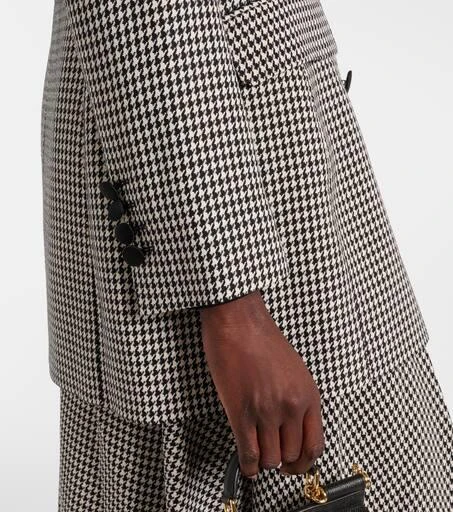 Dolce & Gabbana Houndstooth wool-blend blazer 5