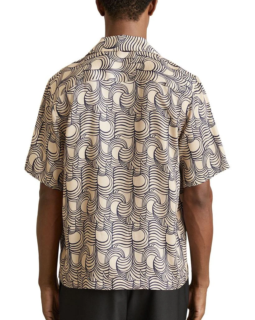 REISS Printed Camp Shirt 3