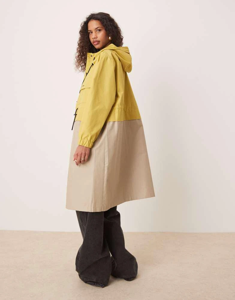 Barbour Barbour Evie showerproof rain coat in beige 3