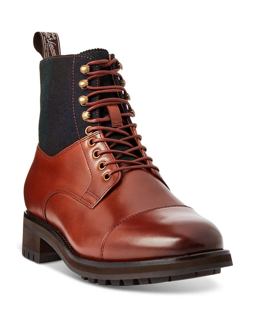 Ralph Lauren Men's Lace Up Cap Toe Boots 1