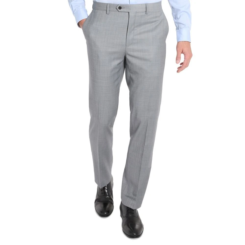 Ralph Lauren Men's Slim-Fit Sharkskin Wool-Blend Stretch Suit Pants 1