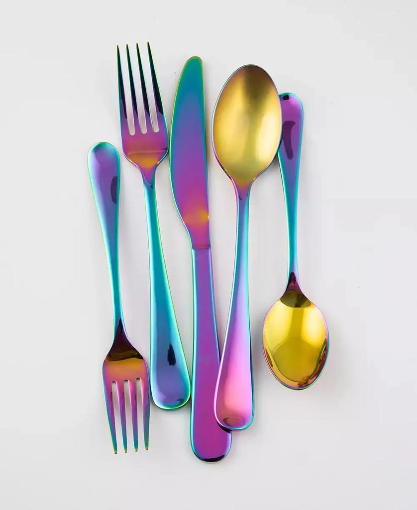 Cambridge Silversmiths Rhiannon Rainbow Mirror 20-Piece Flatware Set, Service for 4 4