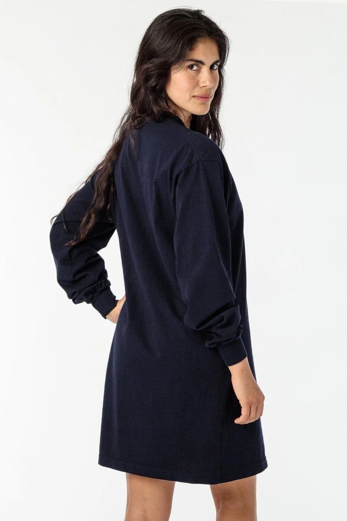 Los Angeles Apparel 1837GD - Long Sleeve Garment Dye Mockneck Dress 9