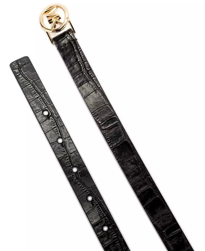 Michael Kors Logo Skinny Leather Belt 3