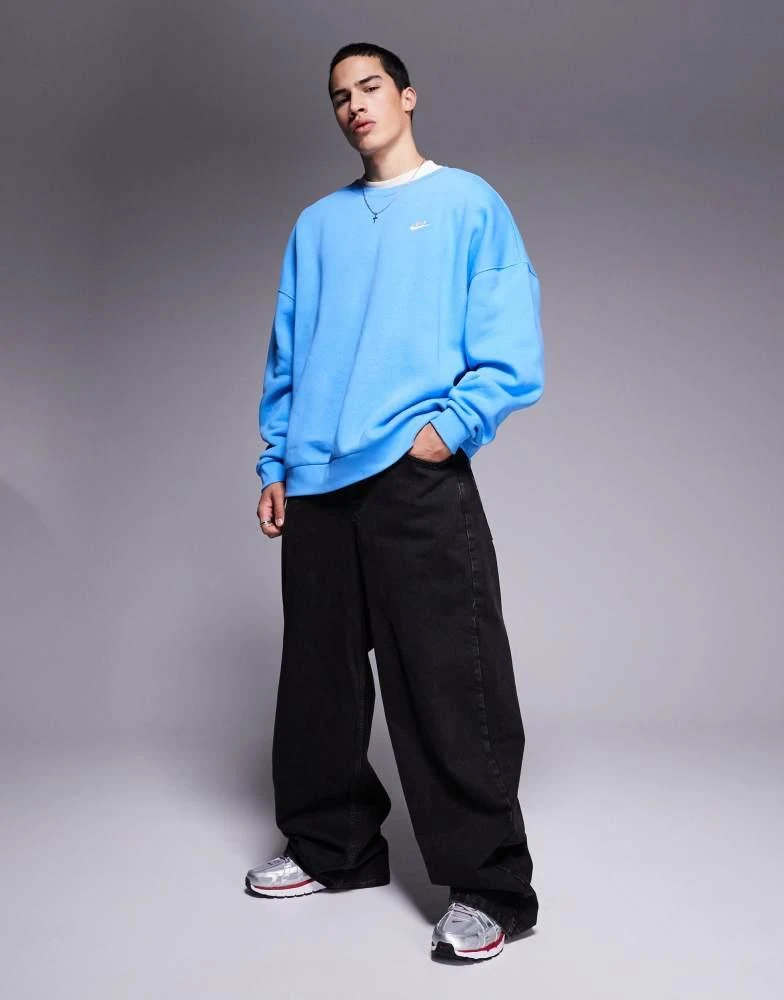 NIKE Nike Club oversized sweatshirt in blue 2
