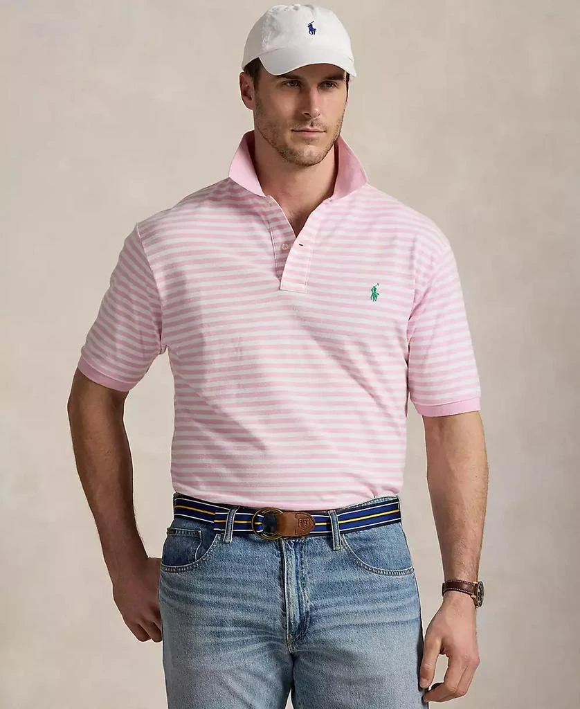 Ralph Lauren Men's Big & Tall Striped Mesh Polo Shirt 1
