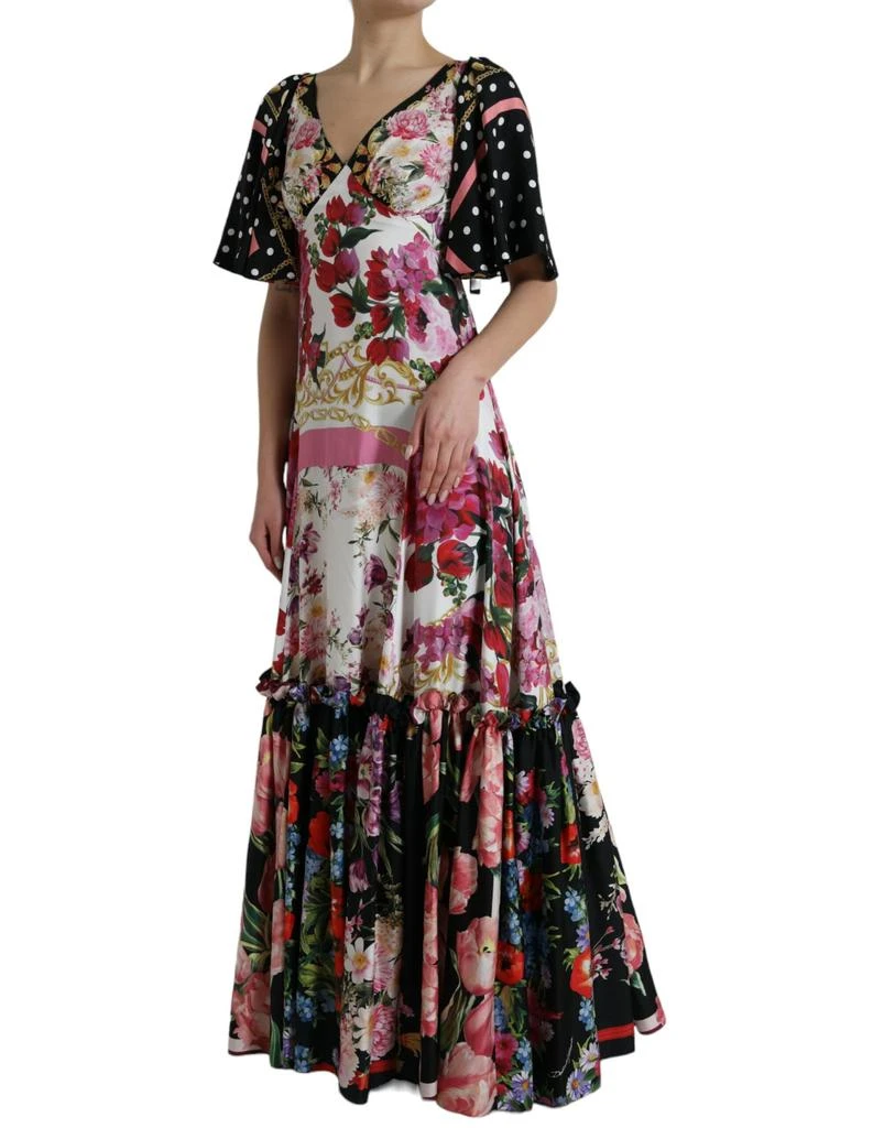 Dolce 
Gabbana Floral Print Silk Twill Gown Women
s Dress 2