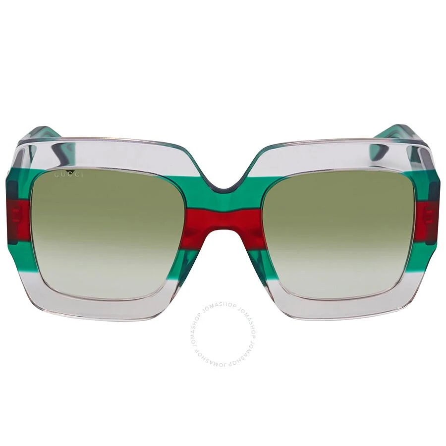 Gucci Green Gradient Square Sunglasses GG0178S 001 54 1
