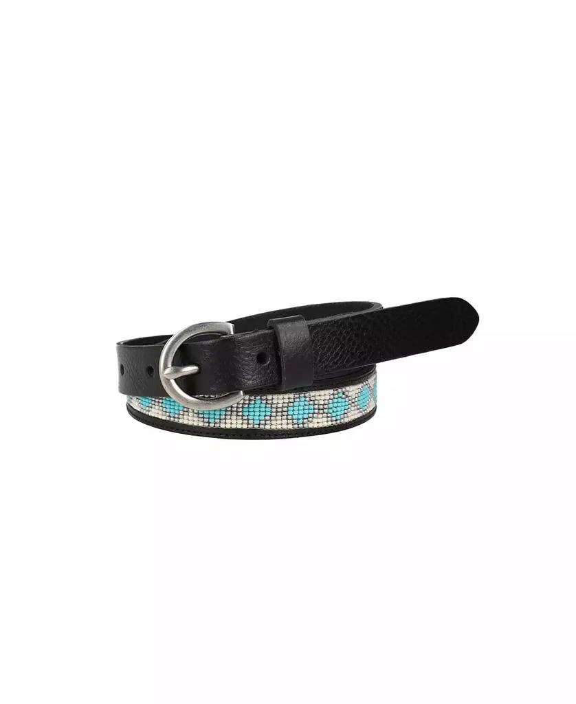 Frye Women's 20mm Beaded Leather Belt 1