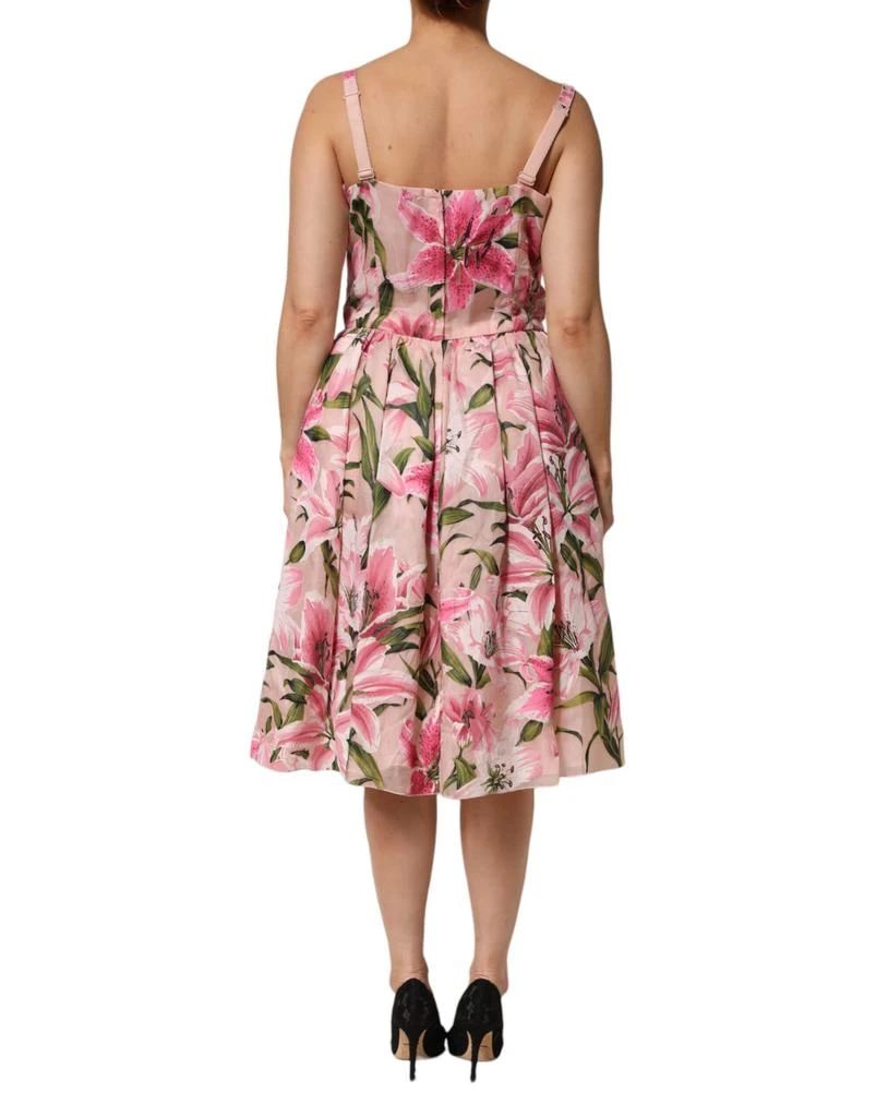 Dolce 
Gabbana Floral Lily Print Midi Sleeveless Women
s Dress (Pre-Owned) 2