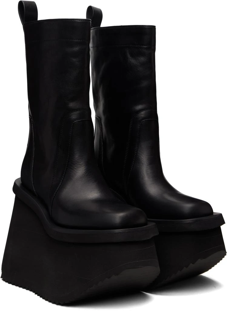 Rick Owens Black Concordians Factory Boots 4