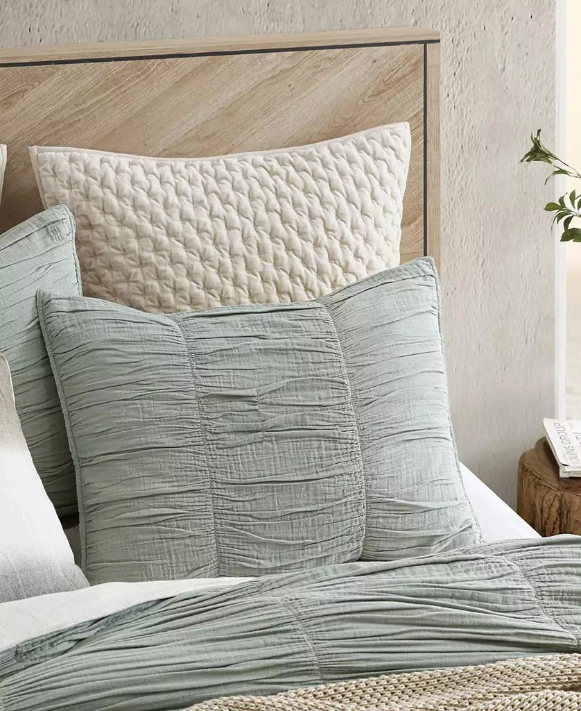 DKNY Pure Ruched Gauze 3-Pc. Duvet Cover Set 3