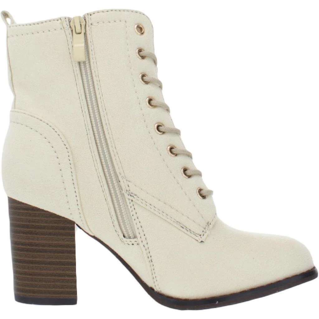Journee Collection Baylor Womens Faux-Suede Lace-Up Ankle Boots 2