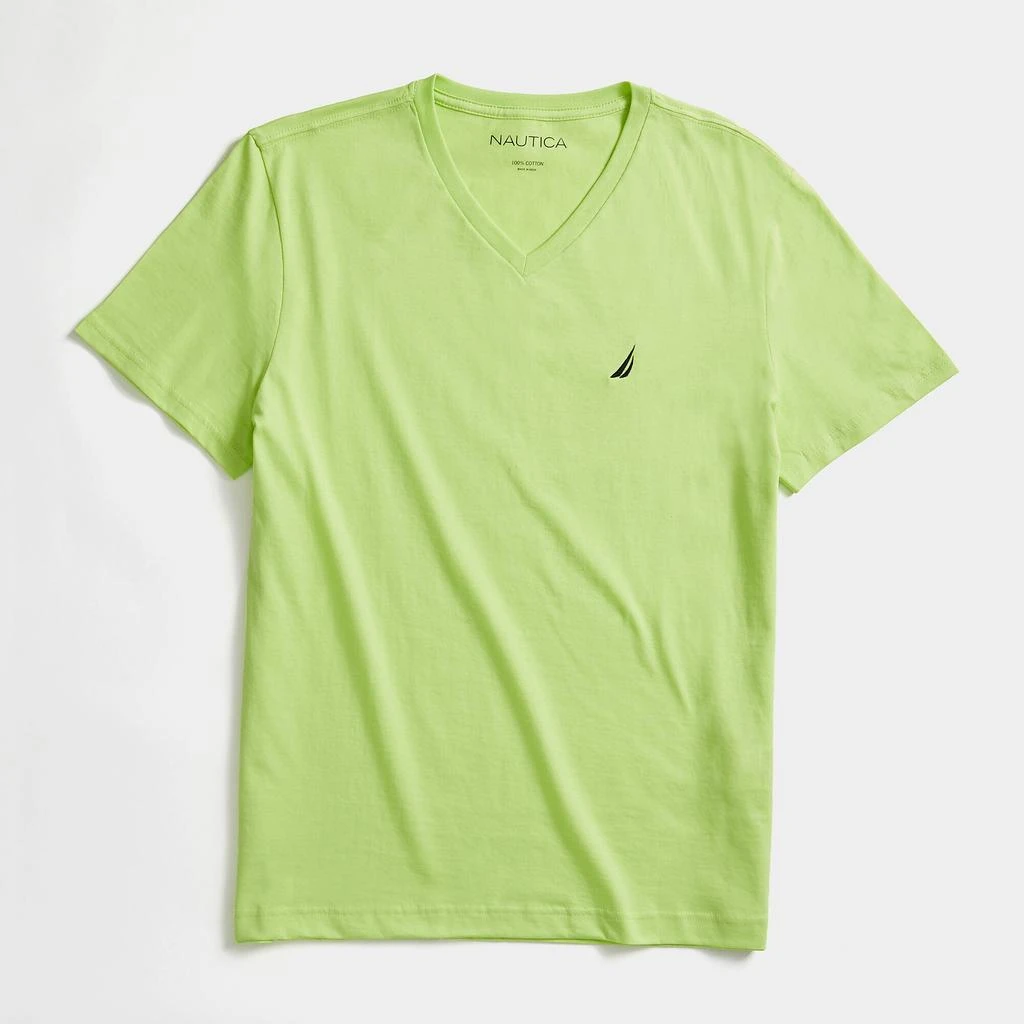 Nautica Mens Premium Cotton V-Neck T-Shirt 12
