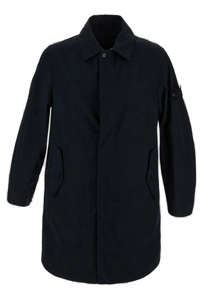 Stone Island Stone Island Logo Patch Trench Coat 1
