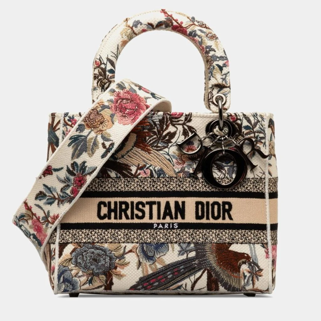 Dior Dior Beige/Brown Medium Jardin d'Hiver Lady D-Lite Bag 1