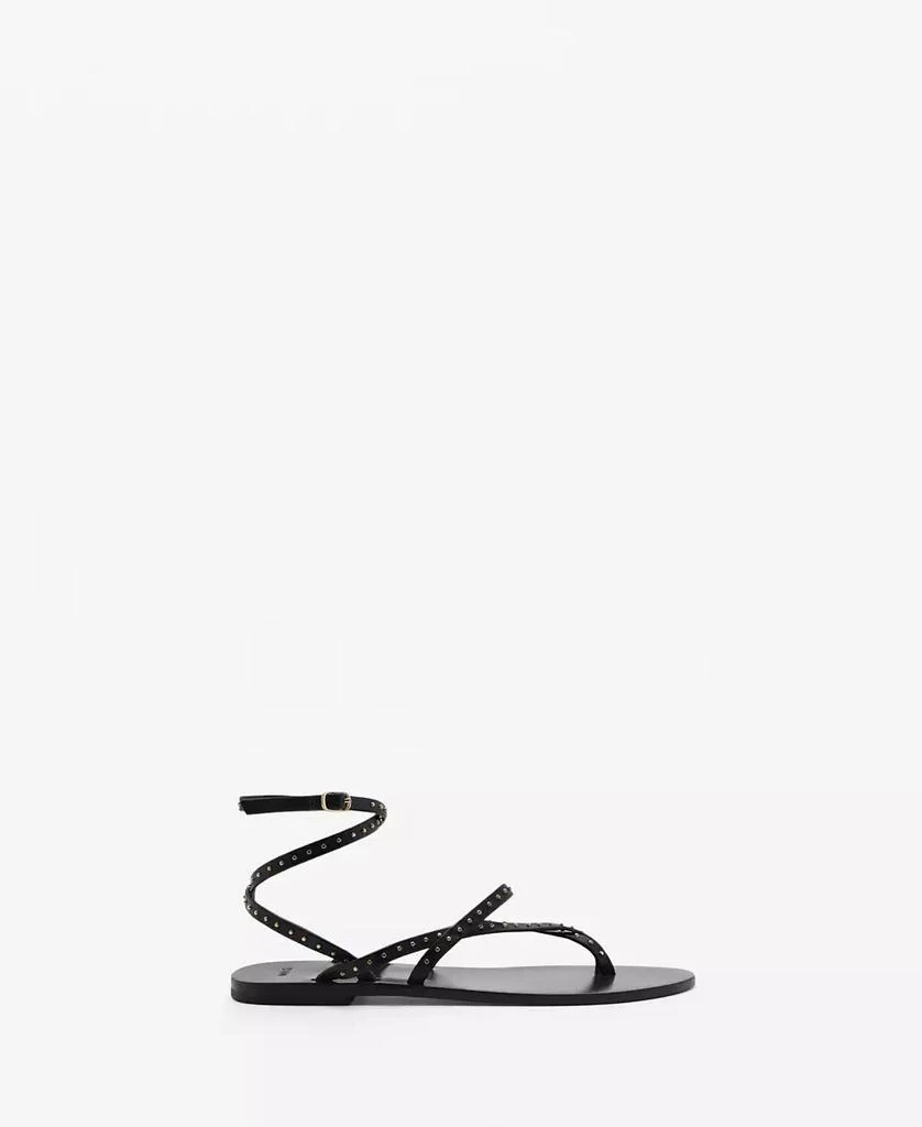 Mango Women's Leather Straps Sandals 2