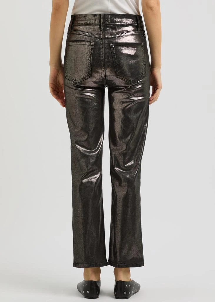 FRAME Le Sleek metallic straight-leg jeans 3