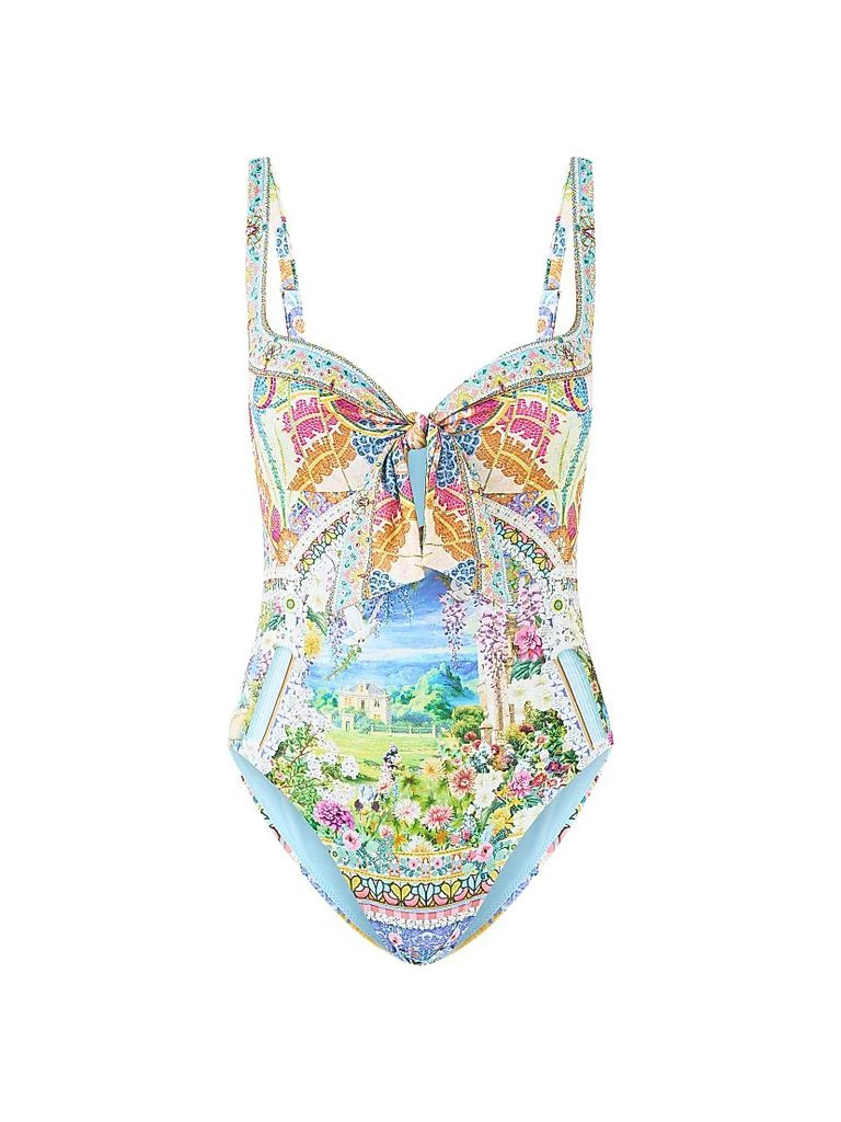 Camilla Navas Nouveau Sweetheart Tie One-Piece Swimsuit