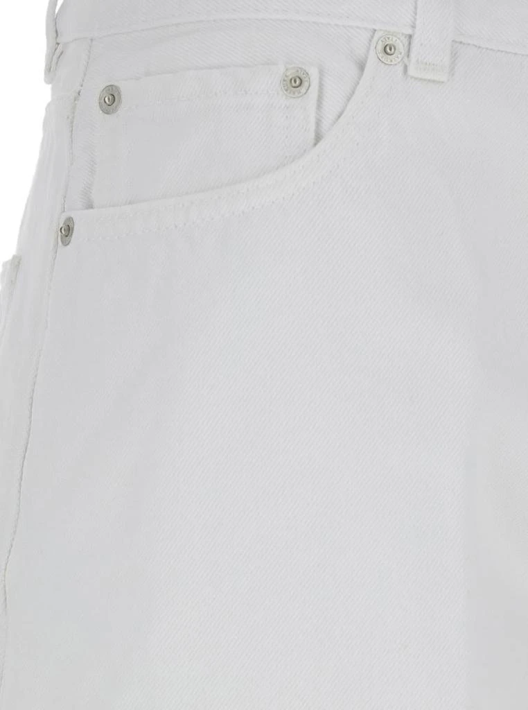 HAIKURE 'Bethany' White Jeans With Logo Patch On The Back In Cotton And Linen Blend Woman 3