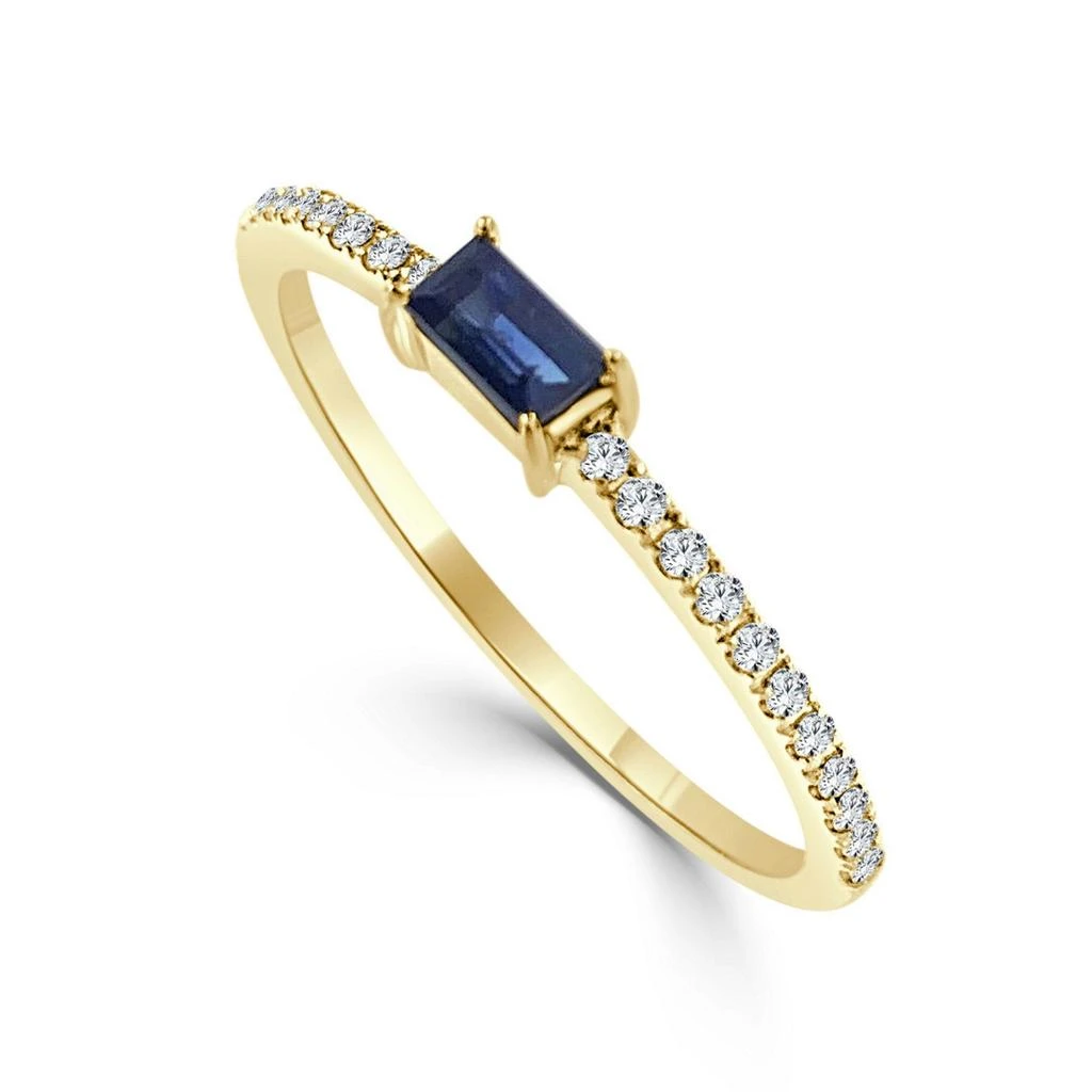 Sabrina Designs 14K Yellow Gold Diamond 
Sapphire Ring 2