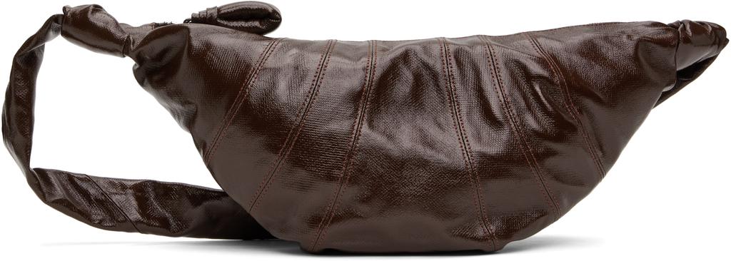 Lemaire Croissant leather coin purse with strap - Shoulder