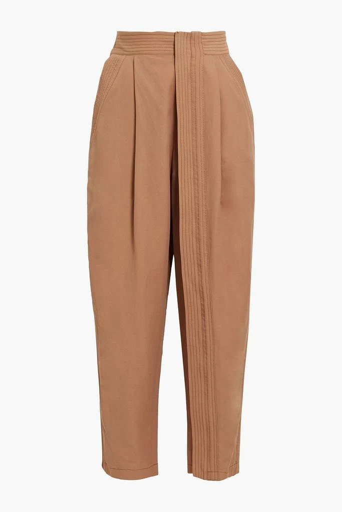 Stella McCartney Pleated twill tapered pants