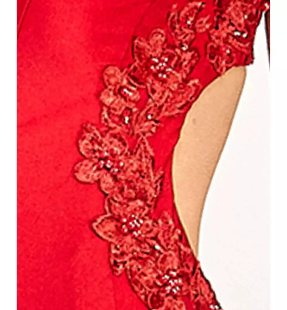 Dear Moon Juniors' Embellished Cutout Gown 3