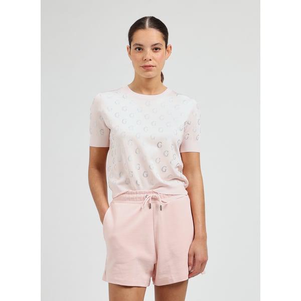 GUESS Short-sleeved top with rhinestones