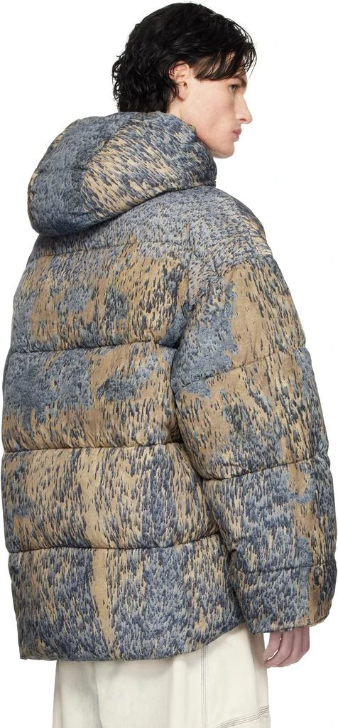 Diesel Blue & Brown W-Bogaert Puffer Jacket 3