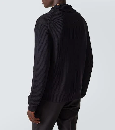 Tom Ford Ribbed-knit wool and silk cardigan 4
