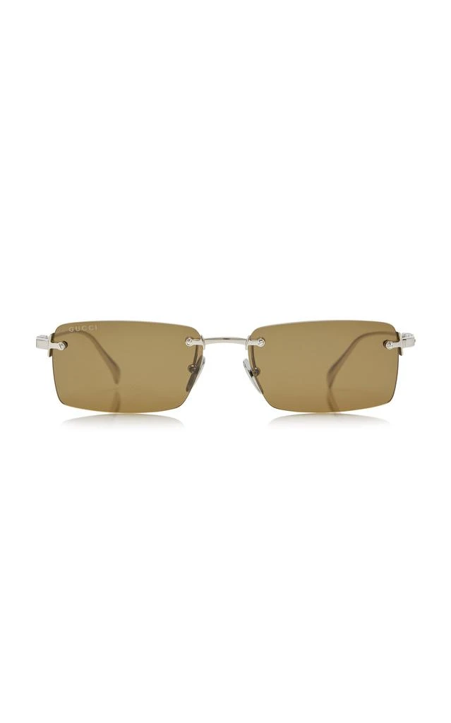 Gucci Sunglasses Geometric Rimless, Gold With Detachable  display picture 1
