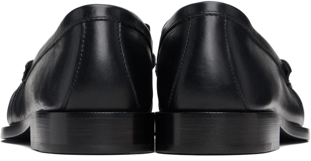 Dries Van Noten Black Leather Loafers 2
